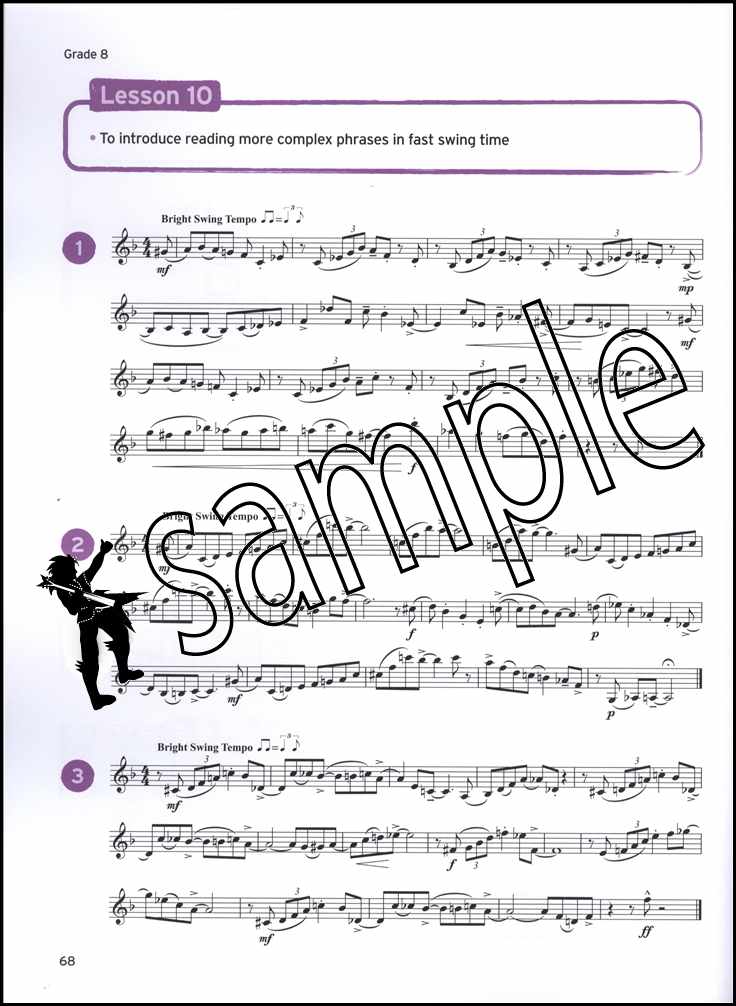 3rd sample page from Trinity College London Clarinet Sight Reading Grades 6-8