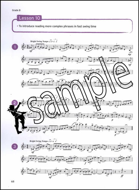 3rd sample page from Trinity College London Clarinet Sight Reading Grades 6-8