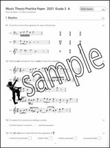 1st sample page from ABRSM Music Theory Practice Papers 2021 Grade 3