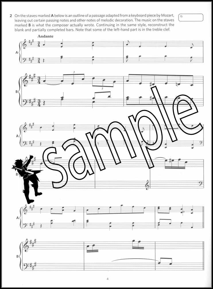 1st sample page from ABRSM Music Theory Practice Papers 2021 Grade 7