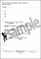 1st sample page from ABRSM Music Theory Practice Papers 2021 Grade 2 Model Answers