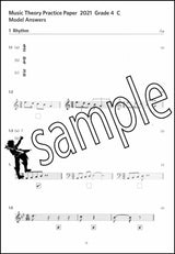 2nd sample page from ABRSM Music Theory Practice Papers 2021 Grade 4 Model Answers