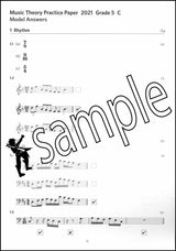 2nd sample page from ABRSM Music Theory Practice Papers 2021 Grade 5 Model Answers