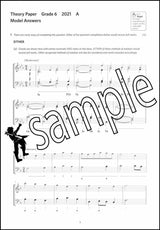 1st sample page from ABRSM Music Theory Practice Papers 2021 Grade 6 Model Answers