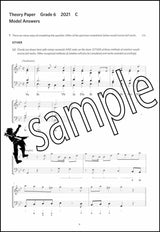 2nd sample page from ABRSM Music Theory Practice Papers 2021 Grade 6 Model Answers