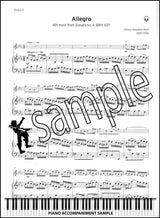 piano accompaniment sample page from Trinity College London Violin Grade 8 (inc Piano) from 2020