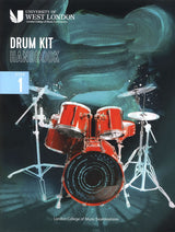 front cover of London College of Music Drum Kit Handbook Step 1 from 2022