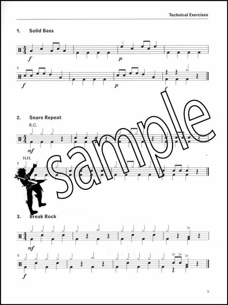 1st sample page from London College of Music Drum Kit Handbook Step 1 from 2022