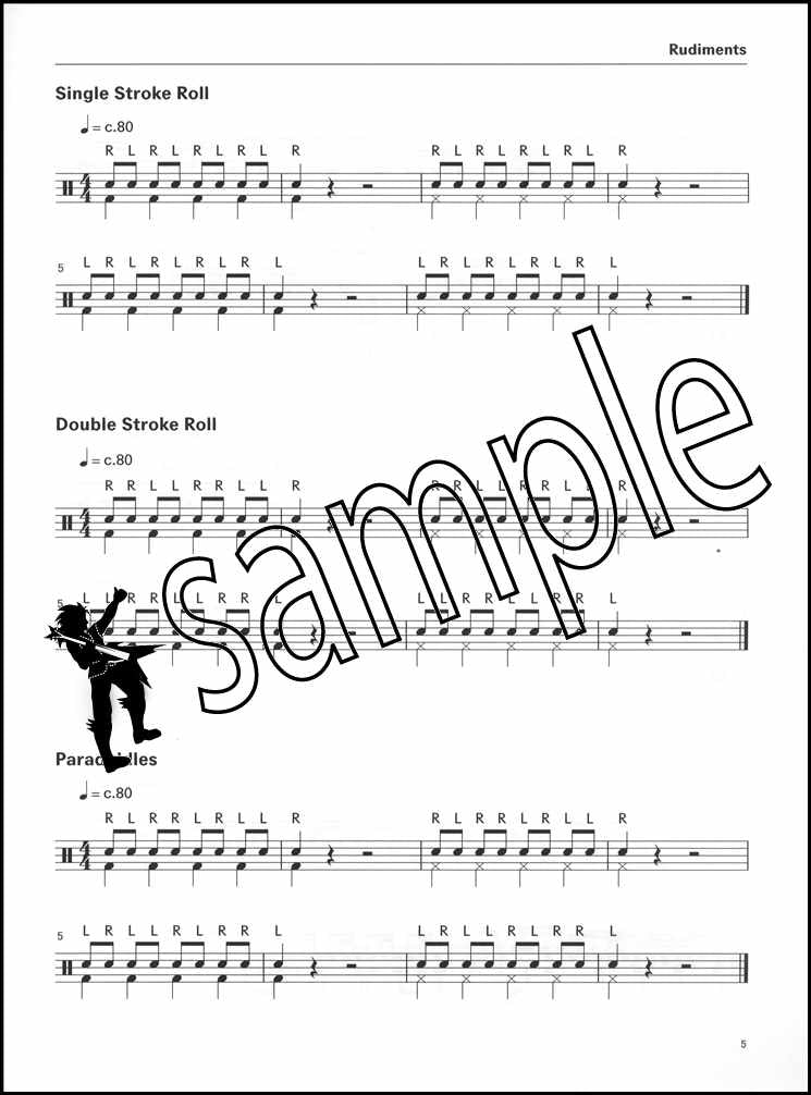 1st sample page from London College of Music Drum Kit Handbook Step 2 from 2022