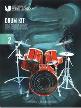 front cover of London College of Music Drum Kit Handbook Grade 2 from 2022