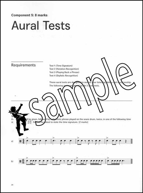 3rd sample page from London College of Music Drum Kit Handbook Grade 3 from 2022