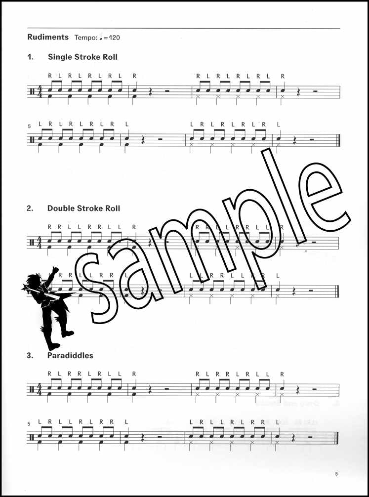 1st sample page from London College of Music Drum Kit Handbook Grade 4 from 2022