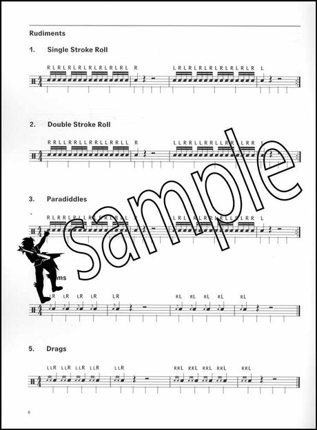 1st sample page from London College of Music Drum Kit Handbook Grade 5 from 2022