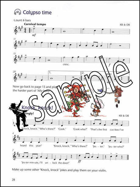 3rd sample page from Fiddle Time Joggers Book/Audio