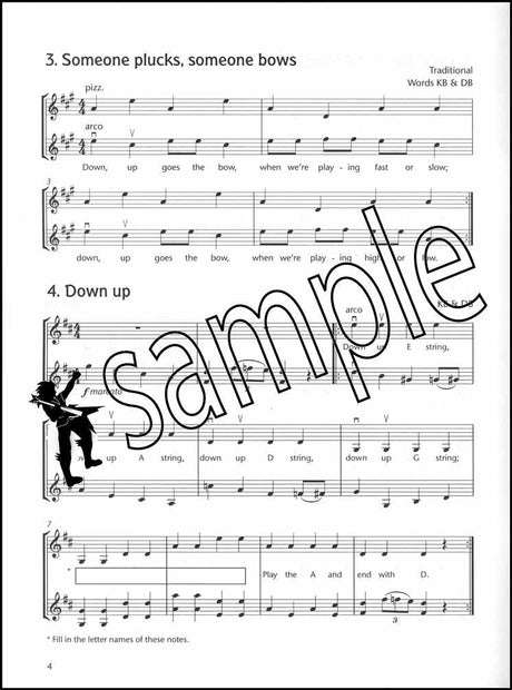 1st sample page from Fiddle Time Joggers Violin Accompaniment