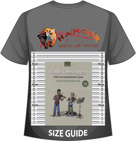 front cover of Fiddle Time Joggers Violin Accompaniment on a size guide