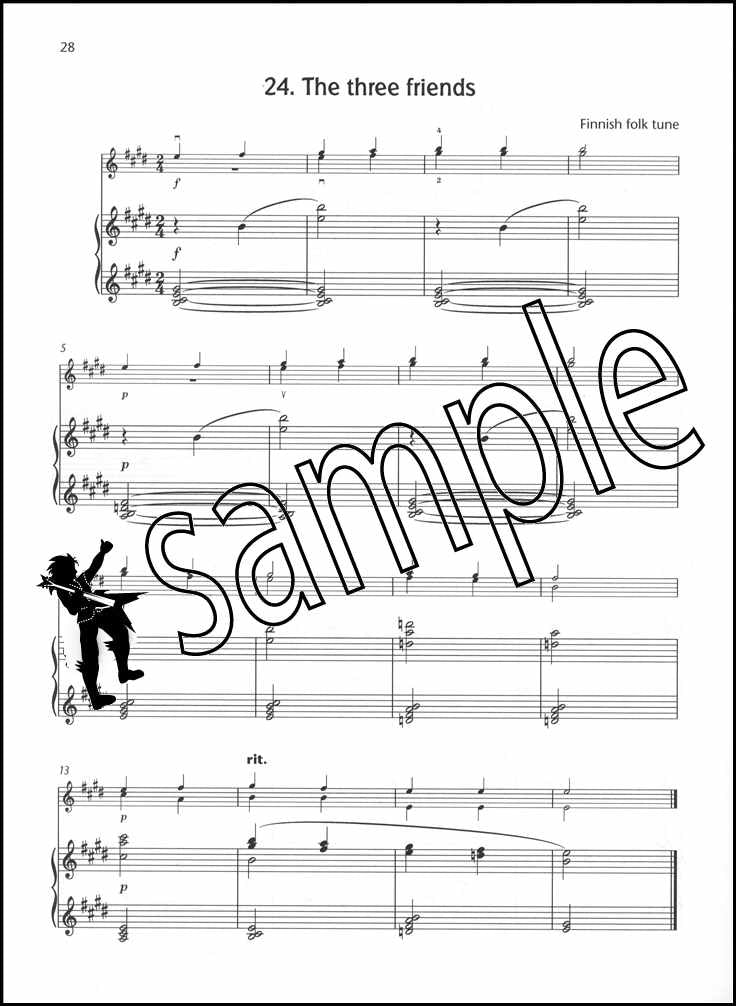 2nd sample page from Fiddle Time Joggers Piano Accompaniment