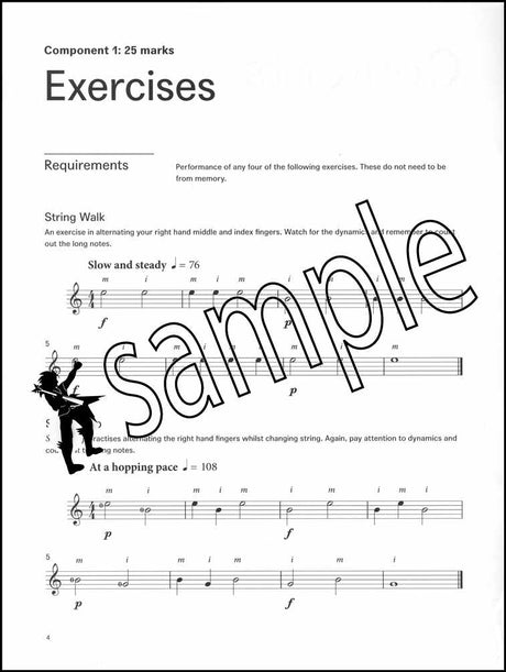 1st sample page from London College of Music Classical Guitar Handbook Step 1 from 2022