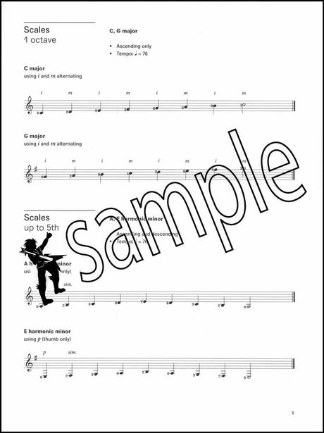 1st sample page from London College of Music Classical Guitar Handbook Step 2 from 2022