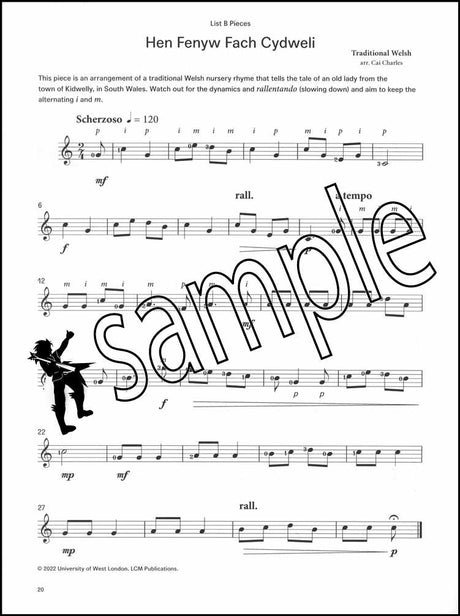 3rd sample page from London College of Music Classical Guitar Handbook Step 2 from 2022