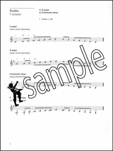 1st sample page from London College of Music Classical Guitar Handbook Grade 1 from 2022