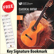 front cover of London College of Music Classical Guitar Handbook Grade 3 from 2022 together with free Treble Clef bookmark