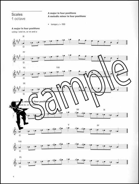 1st sample page from London College of Music Classical Guitar Handbook Grade 6 from 2022