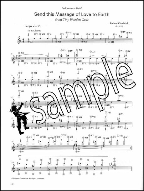 3rd sample page from London College of Music Classical Guitar Handbook Grade 8 from 2022