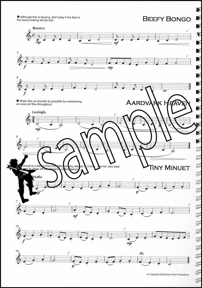 1st sample page from Polished Brass Studies E Flat Bass/Tuba Treble Clef by Lizzie Davis