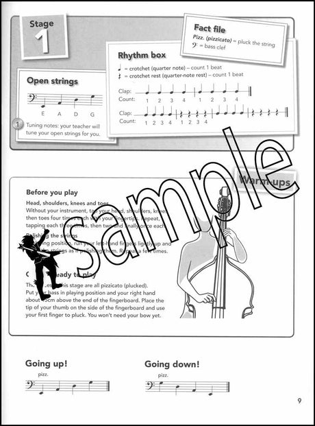 1st sample page from Double Bass Basics