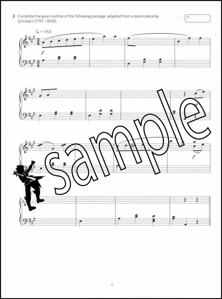 1st sample page from ABRSM Music Theory Practice Papers 2022 Grade 8