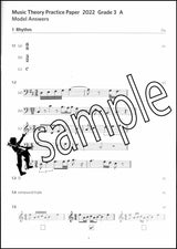 1st sample page from ABRSM Music Theory Practice Papers 2022 Grade 3 Model Answers