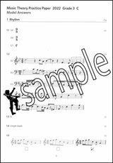 2nd sample page from ABRSM Music Theory Practice Papers 2022 Grade 3 Model Answers