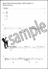 1st sample page from ABRSM Music Theory Practice Papers 2022 Grade 4 Model Answers