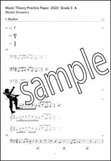 1st sample page from ABRSM Music Theory Practice Papers 2022 Grade 5 Model Answers