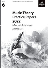 front cover of ABRSM Music Theory Practice Papers 2022 Grade 6 Model Answers