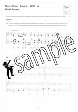 1st sample page from ABRSM Music Theory Practice Papers 2022 Grade 6 Model Answers