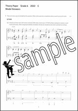 2nd sample page from ABRSM Music Theory Practice Papers 2022 Grade 6 Model Answers