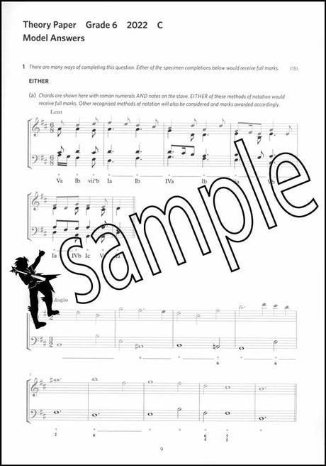 2nd sample page from ABRSM Music Theory Practice Papers 2022 Grade 6 Model Answers