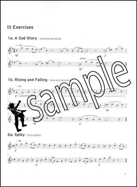 1st sample page from Trinity College London Flute Scales Arpeggios Exercises Grades 1-8