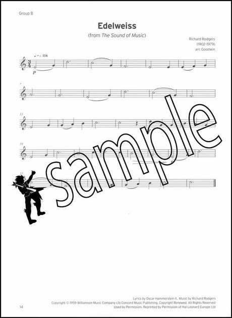2nd sample page from Trinity College London Flute Initial from 2023
