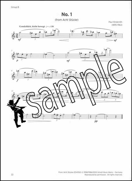 3rd sample page from Trinity College London Flute Grade 5 from 2023