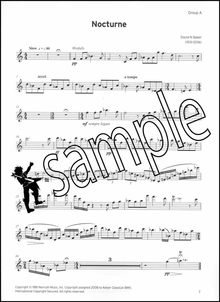 1st sample page from Trinity College London Flute Grade 6 from 2023