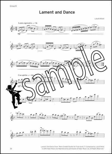 3rd sample page from Trinity College London Flute Grade 6 from 2023