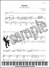 piano accompaniment sample page from Trinity College London Flute Grade 7 from 2023