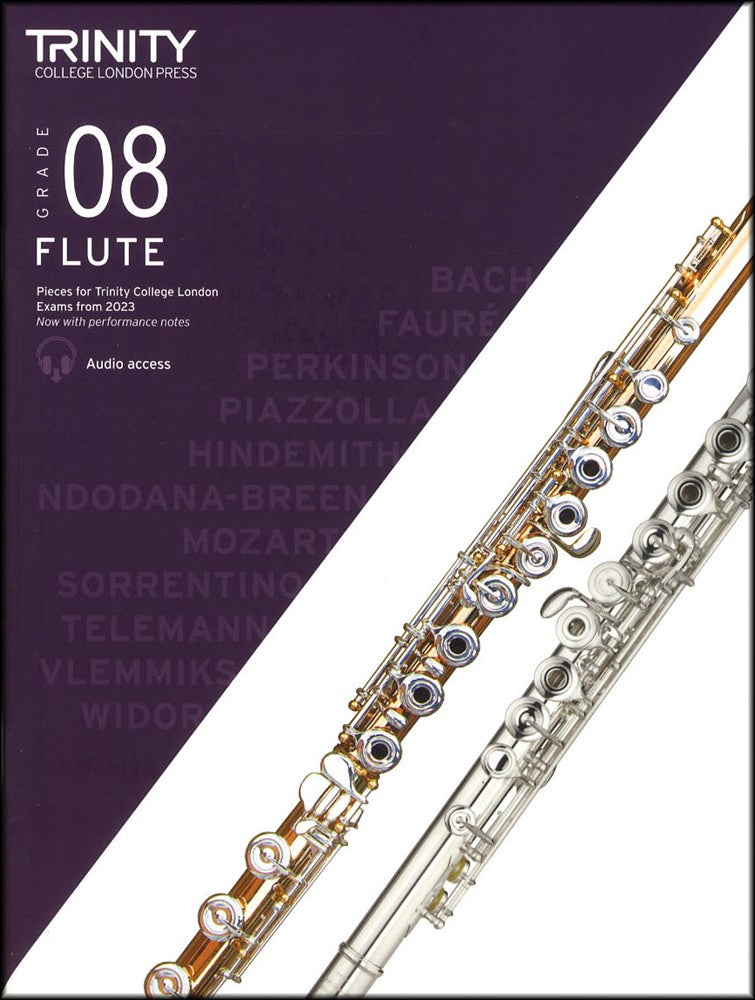 front cover of Trinity College London Flute Grade 8 from 2023