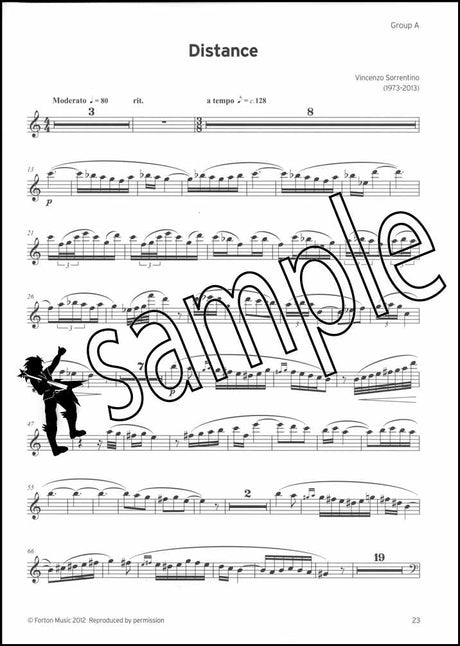 2nd sample page from Trinity College London Flute Grade 8 from 2023