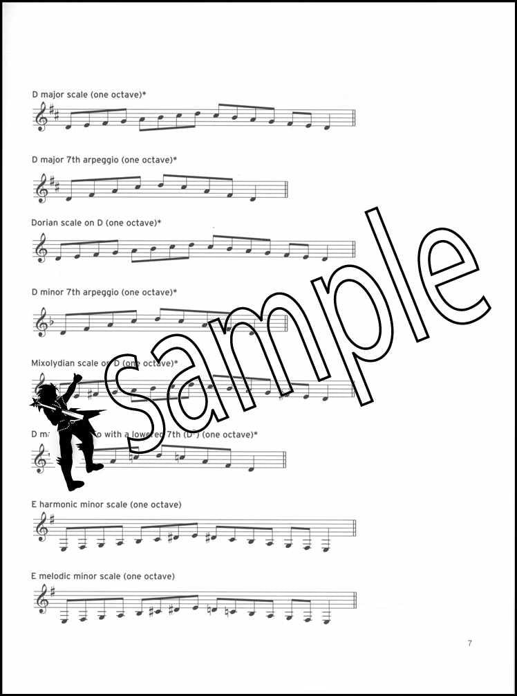 1st sample page from Trinity College London Clarinet Scales Arpeggios Exercises Grades 1-8