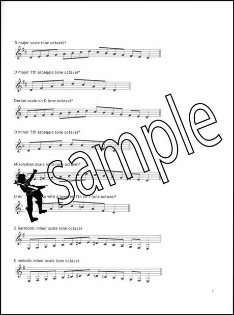 1st sample page from Trinity College London Clarinet Scales Arpeggios Exercises Grades 1-8