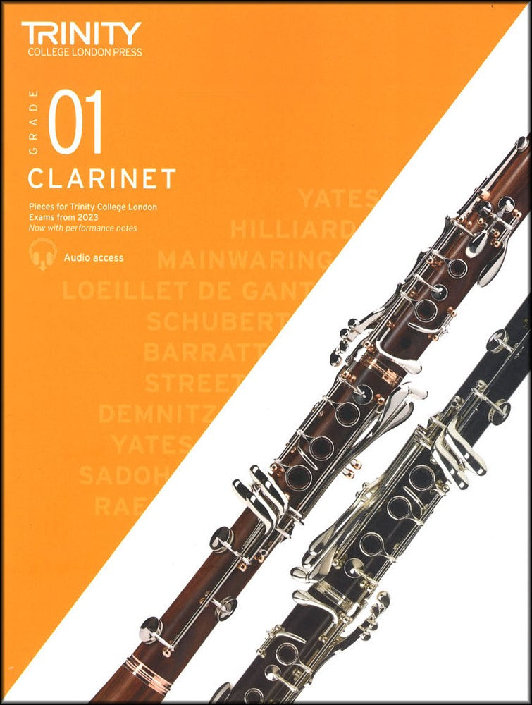 front cover of Trinity College London Clarinet Grade 1 from 2023